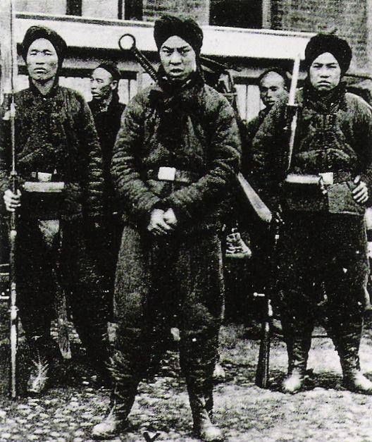 foto antigua de guerreros chinos